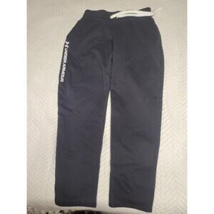 Under Armour Women's Black Rival Fleece Straight Leg Pocket Sweatpants Size L